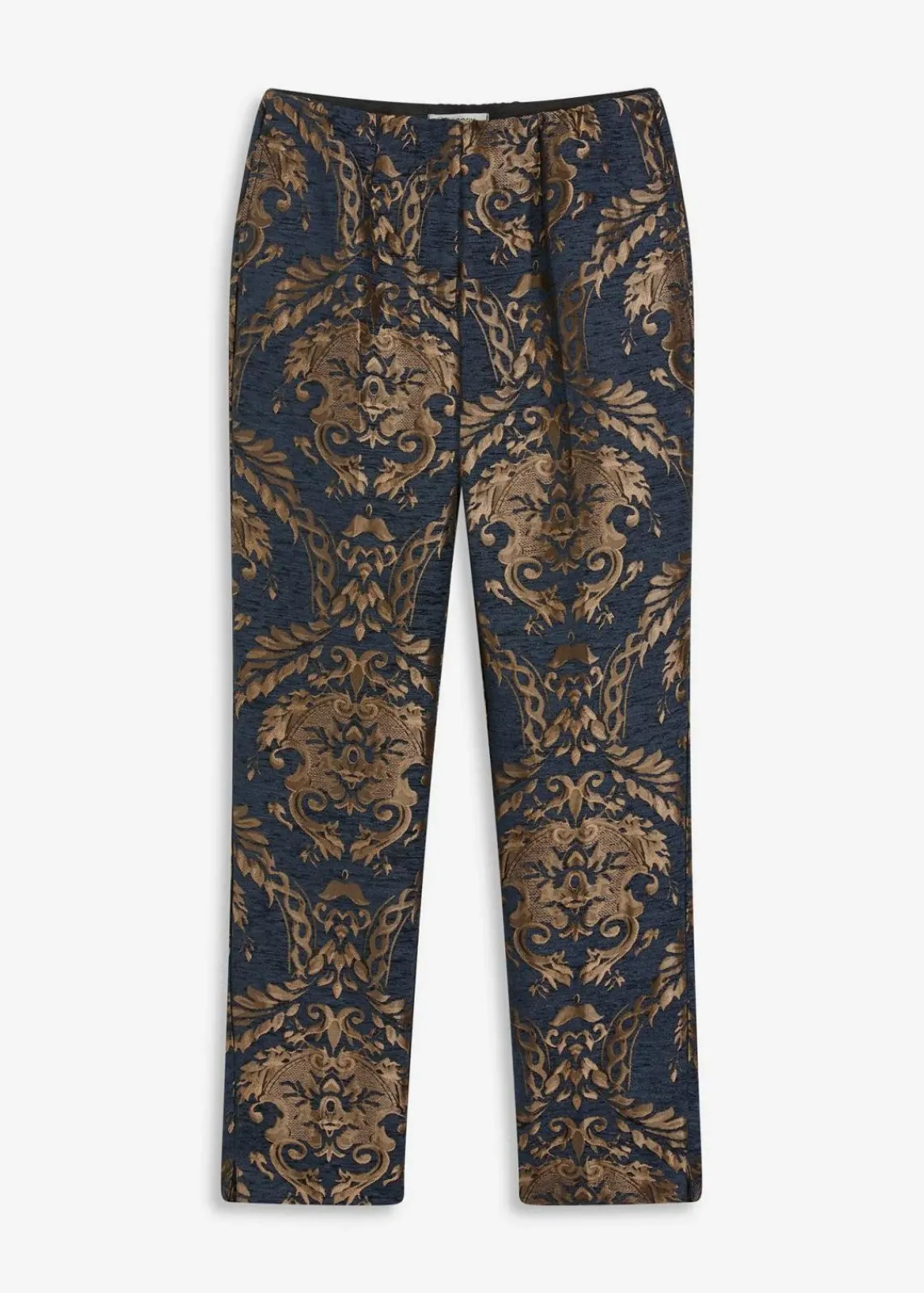 bonprix Festliche Mode|Hosen^Jacquard-Hose blau/gold