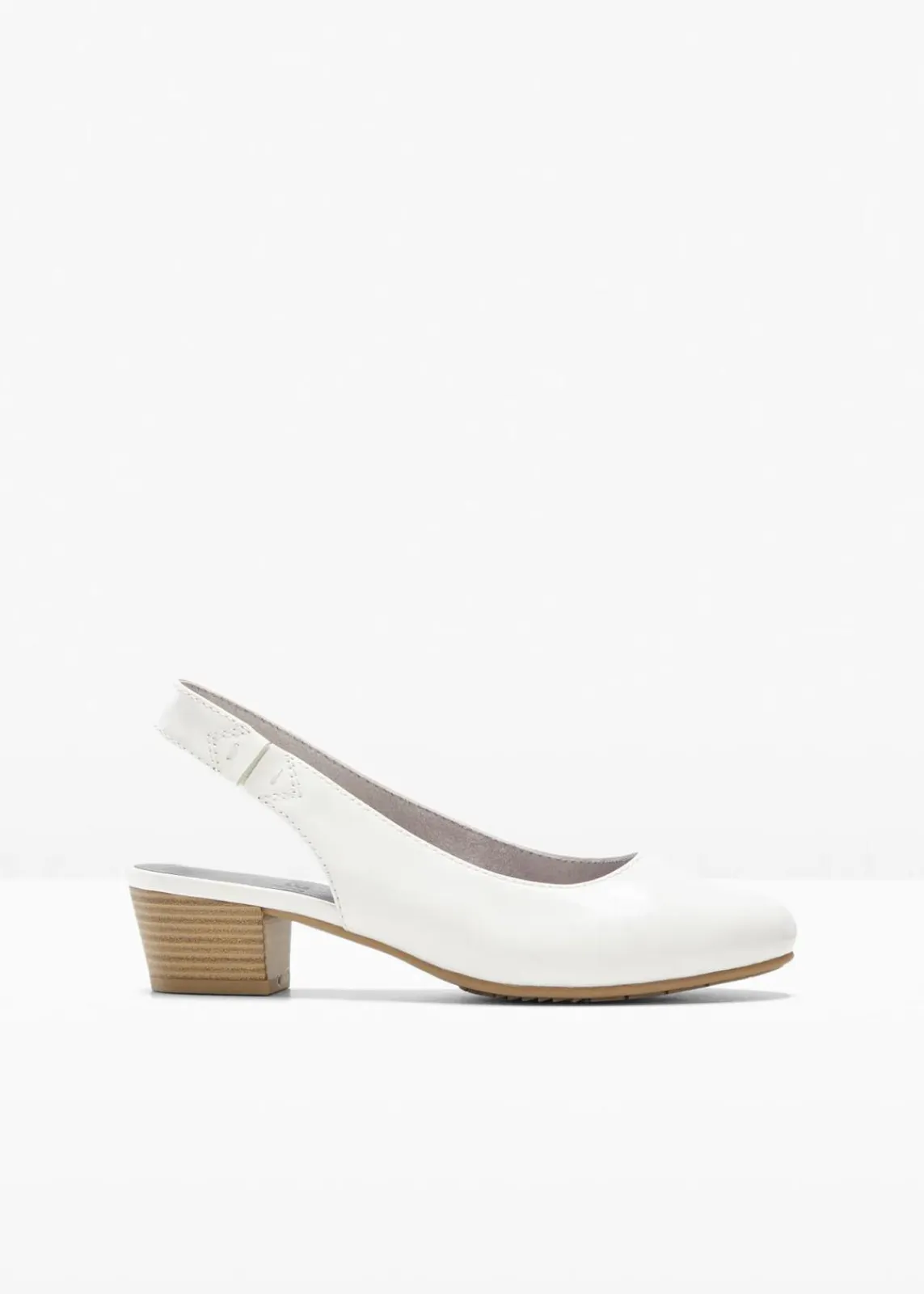 Jana Schuhe & Accessoires In Spezialgrößen·Weite Schuhe|Pumps^Komfort-Slingpumps in bequemer Weite weiß