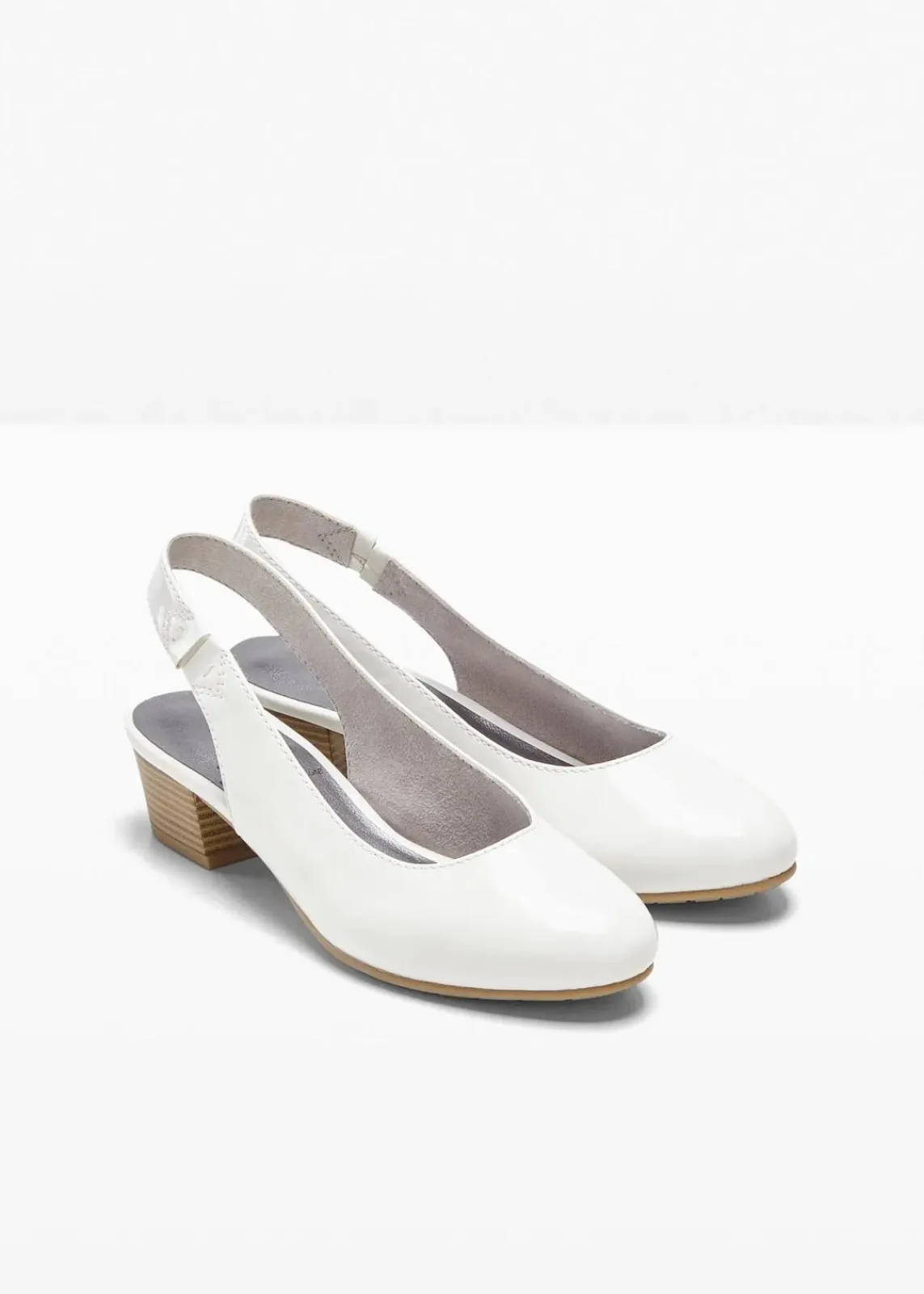 Jana Schuhe & Accessoires In Spezialgrößen·Weite Schuhe|Pumps^Komfort-Slingpumps in bequemer Weite weiß