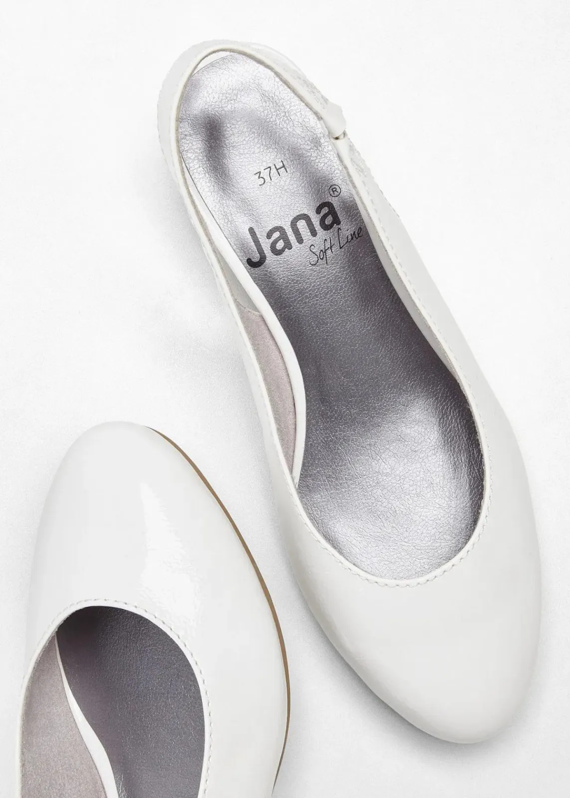 Jana Schuhe & Accessoires In Spezialgrößen·Weite Schuhe|Pumps^Komfort-Slingpumps in bequemer Weite weiß