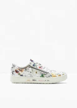 Jana High Heels|Komfortschuhe^Komfort-Sneaker in bequemer Weite weiß geblümt