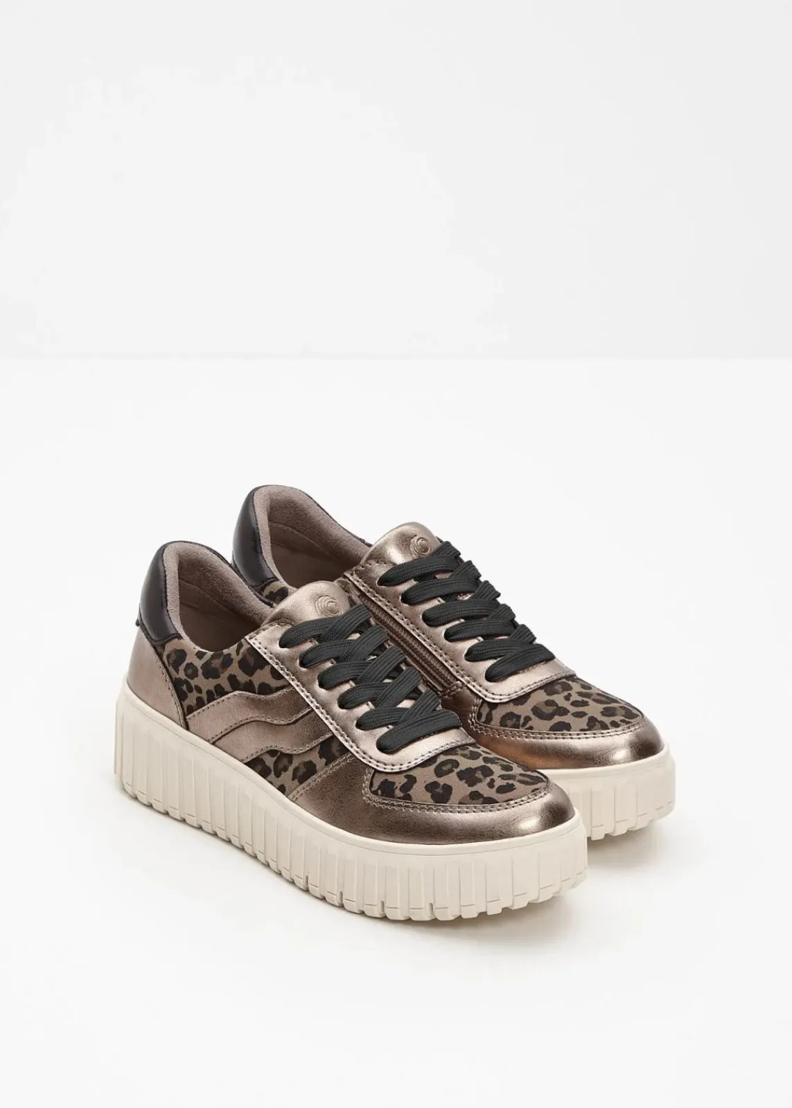 Jana High Heels|Komfortschuhe^Plateau Sneaker champagner leo