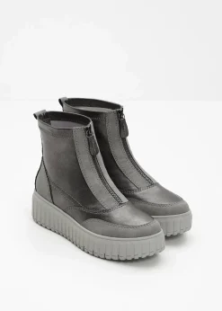 Jana High Heels|Komfortschuhe^Plateau-Boots grau metallic