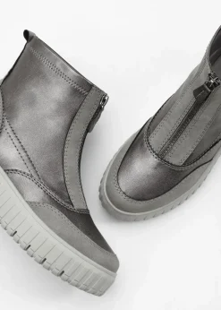Jana High Heels|Komfortschuhe^Plateau-Boots grau metallic