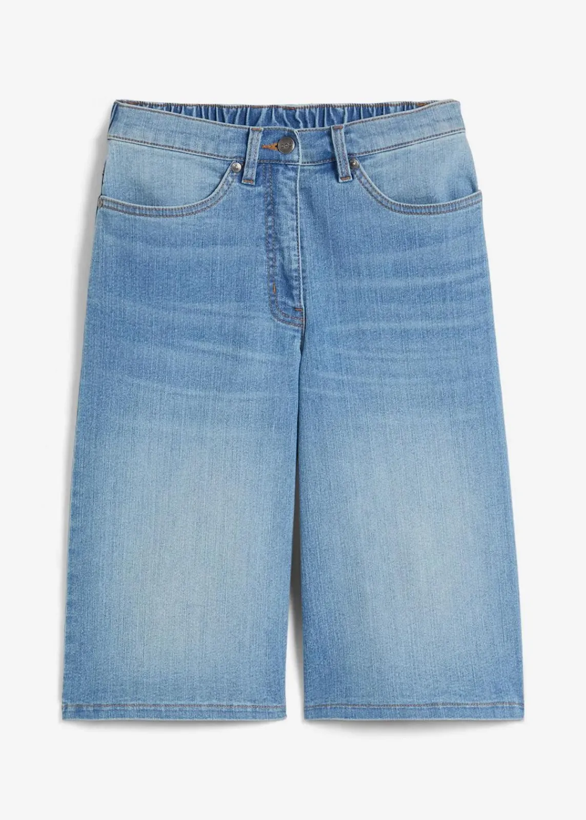 bonprix Jeans|Shorts^Jeans Bermuda High Waist, Bequembund mittelblau denim