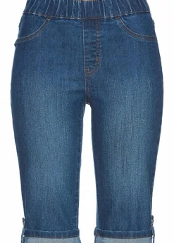 bonprix Jeans|Shorts^Jeans Bermuda Mid Waist, Bequembund blue stone