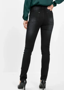 bonprix Jeans|Kurzgrößen^Jeans mit Bequembund black stone