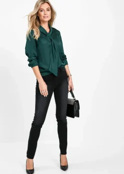 bonprix Jeans|Kurzgrößen^Jeans mit Bequembund black stone