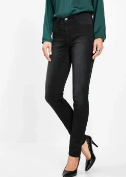 bonprix Kurzgrößen|Bekleidung·Shirts & Tops^Jeans mit Bequembund black stone