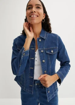 bonprix Jacken & Mäntel^Jeansjacke blau denim