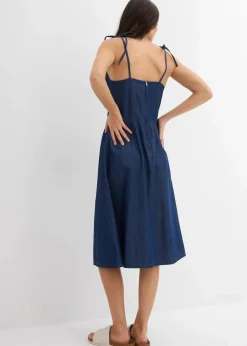 bonprix Bekleidung·Pullover & Strickjacken|Kleider^Jeanskleid blau denim