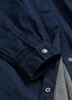 bonprix Bekleidung·Pullover & Strickjacken|Kleider^Jeanskleid tiefblau denim ungewaschen
