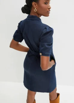bonprix Kleider^Jeanskleid dunkelblau denim