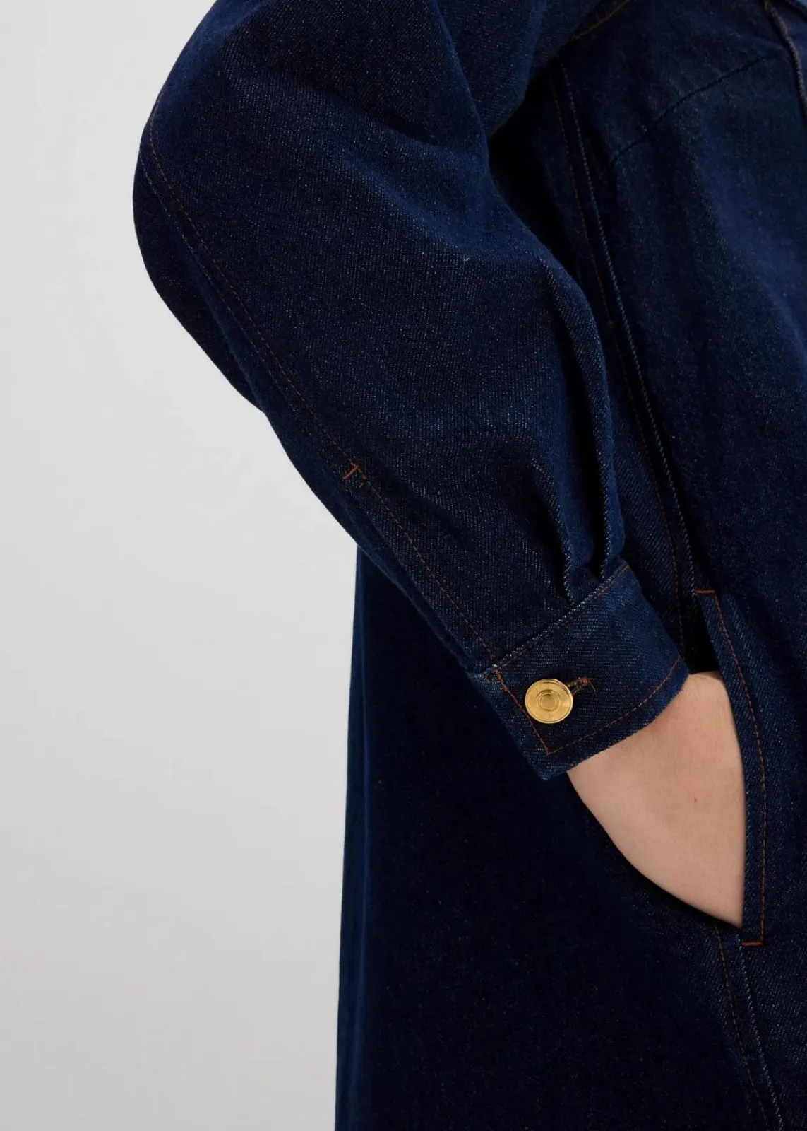 bonprix Bekleidung·Pullover & Strickjacken|Kleider^Jeanskleid tiefblau denim ungewaschen