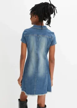 bonprix Kleider^Jeanskleid mit Knöpfen blau denim