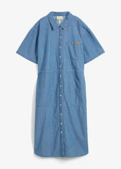 bonprix Bekleidung·Pullover & Strickjacken|Kleider^Jeanskleid, Oversized eisblau denim