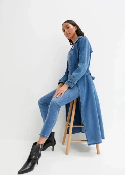 bonprix Jeans|Bekleidung·Shirts & Tops^Jeans-Latzhose im Boyfriend Fit hellblau denim