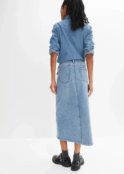 bonprix Bekleidung·Sportbekleidung|Röcke^Jeansrock hellblau denim
