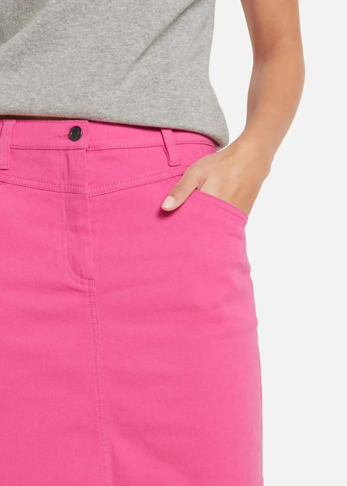 bonprix Röcke|Bekleidung·Sportbekleidung^Jeansrock, Stretch flamingopink