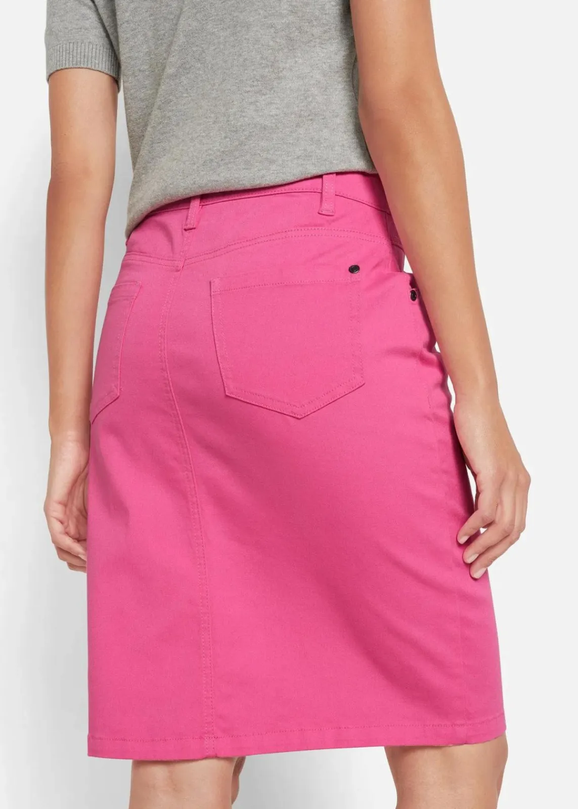bonprix Röcke|Bekleidung·Sportbekleidung^Jeansrock, Stretch flamingopink