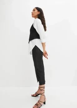 bonprix Nachhaltigere Materialien|Jacken & Mäntel^Jeansweste schwarz denim