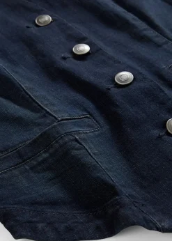 bonprix Bekleidung·Hosen|Jacken & Mäntel^Jeansweste dunkelblau denim used