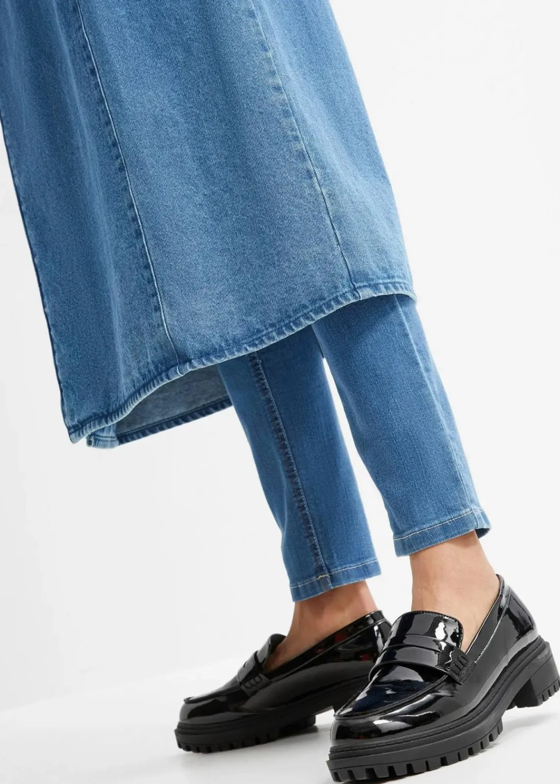 bonprix Jeans|Bekleidung·Shirts & Tops^Jeggings blau denim