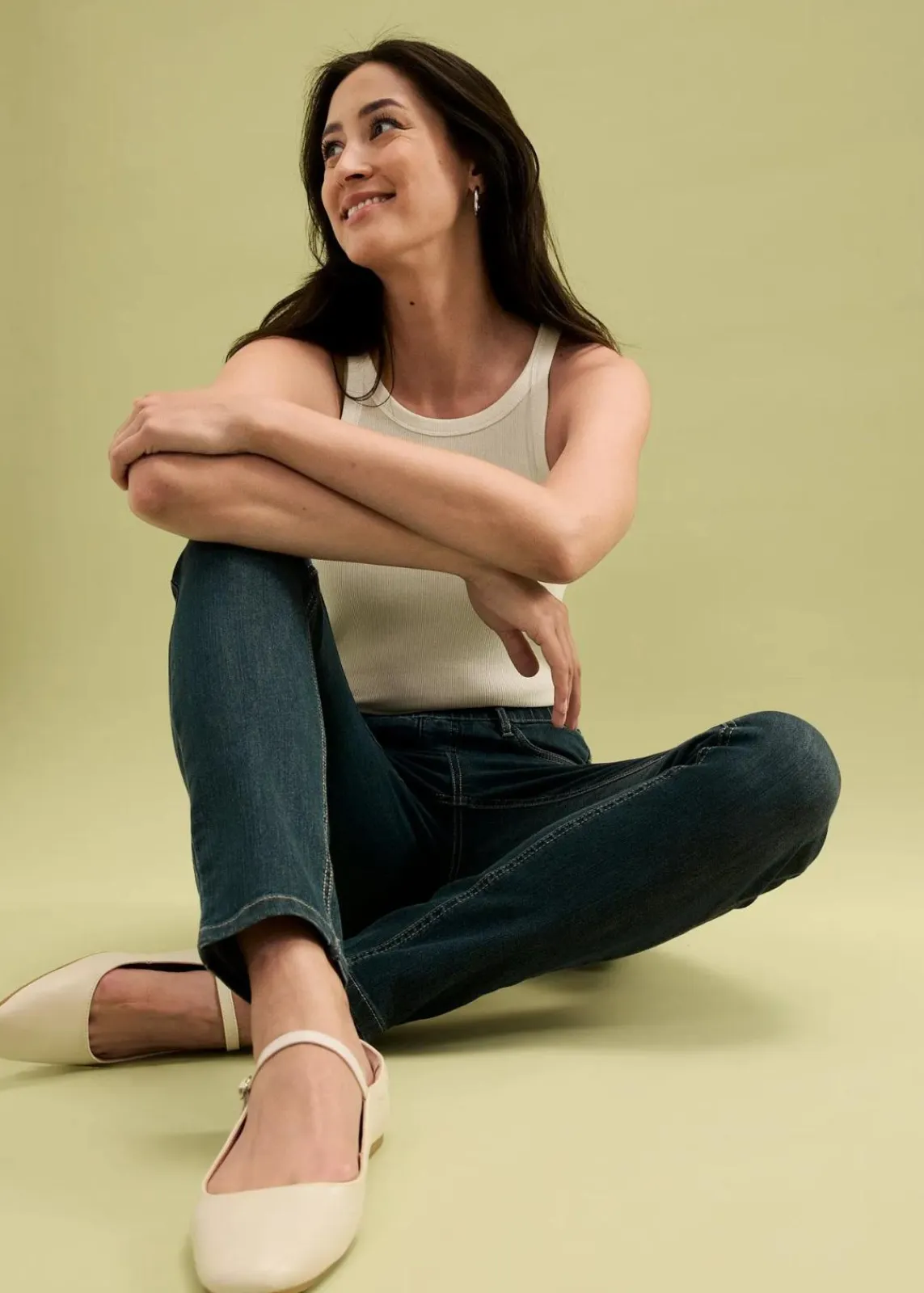bonprix Bekleidung·Shirts & Tops|Jeans^Jeggings High Waist, Bequembund nachtblau denim