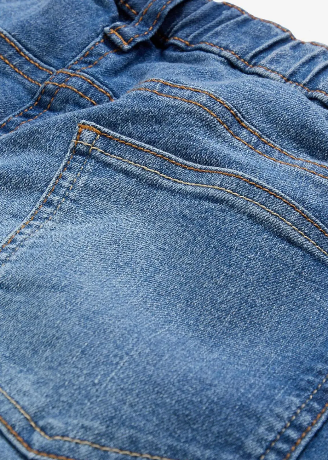 bonprix Jeans|Kurzgrößen^Jeggings Mid Waist, Bequembund blau denim