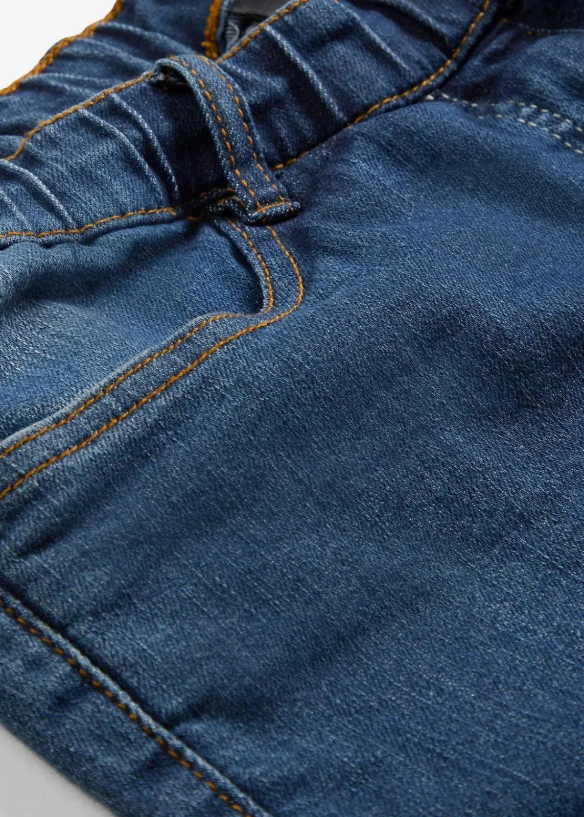 bonprix Kurzgrößen|Bekleidung·Shirts & Tops^Jeggings Mid Waist, Bequembund nachtblau denim