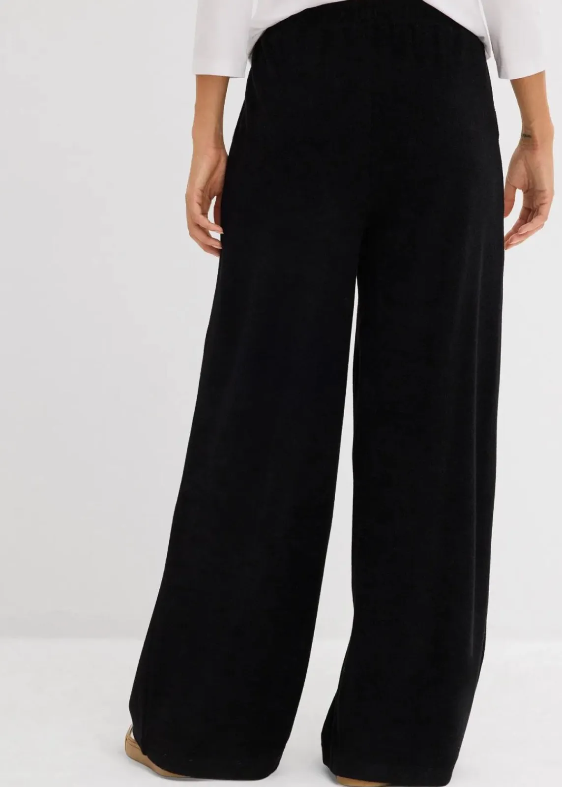 bonprix Hosen|Basics^Jersey Frottee-Hose schwarz