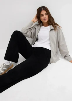 bonprix Hosen|Basics^Jersey Frottee-Hose schwarz