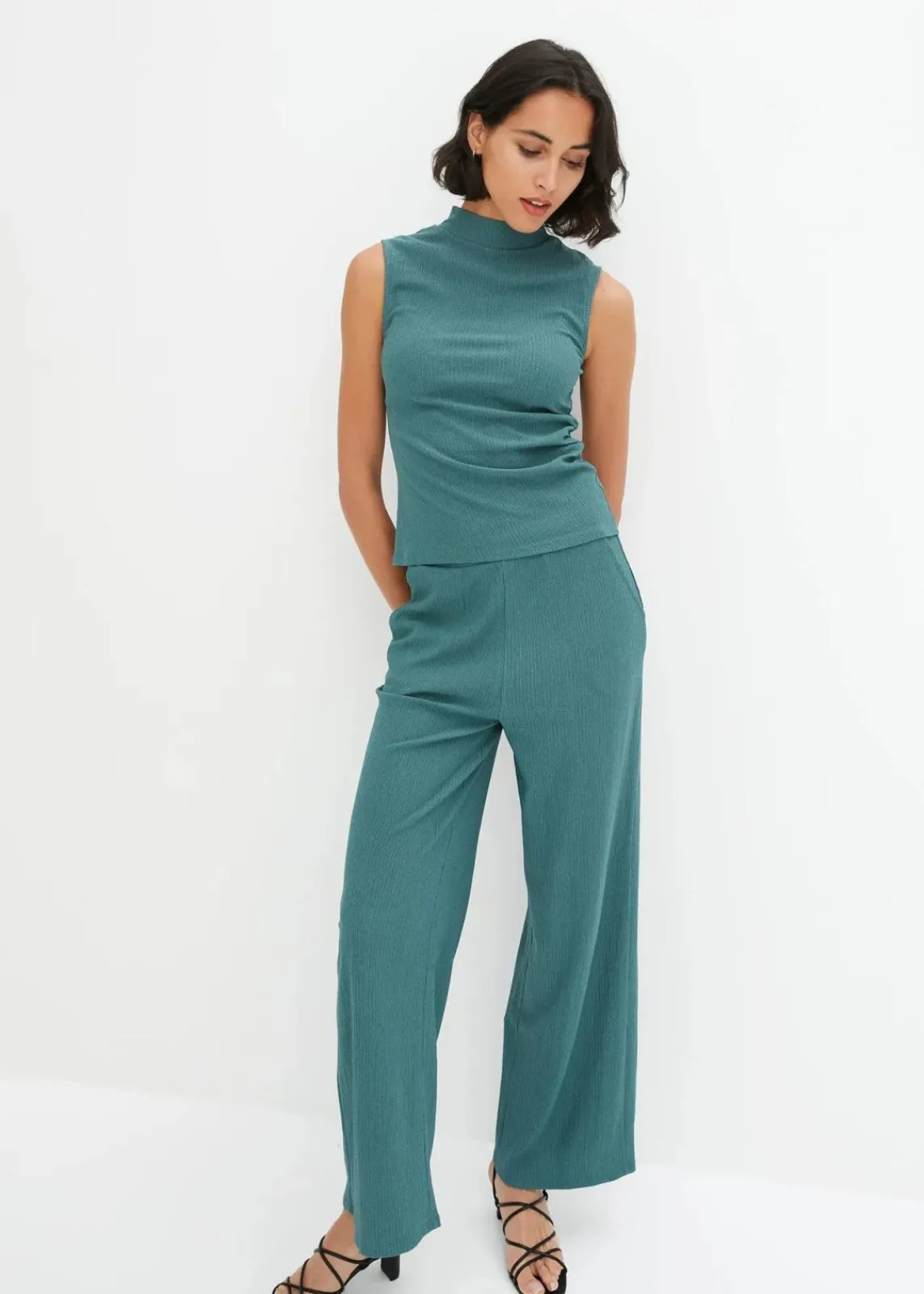 bonprix Bekleidung·Homewear|Zweiteiler & Sets^Jersey Set mattgrün