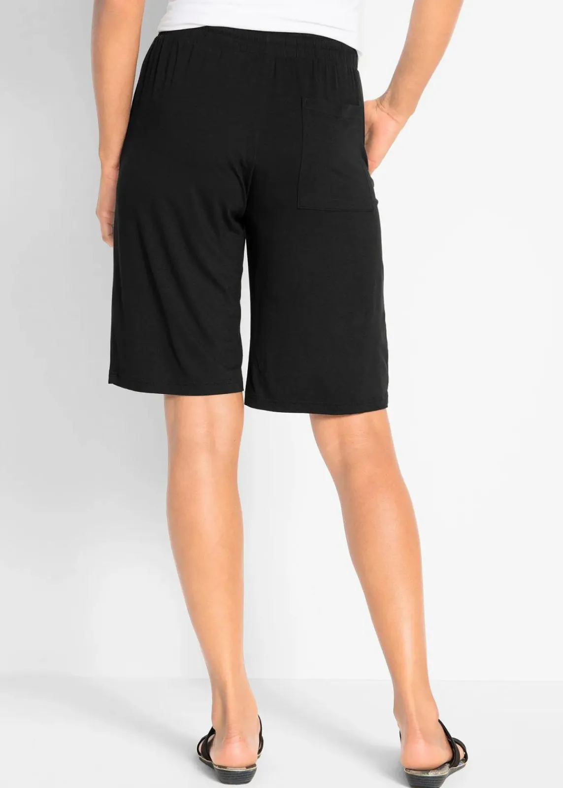 bonprix Bekleidung·Outdoorbekleidung|Bekleidung·Kleider^Jersey-Bermuda schwarz
