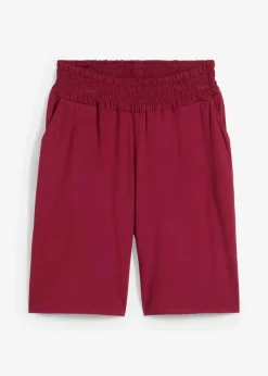 bonprix Nachhaltigere Materialien|Hosen^Jersey-Bermuda aus Viskose-Mix rhododendronrot