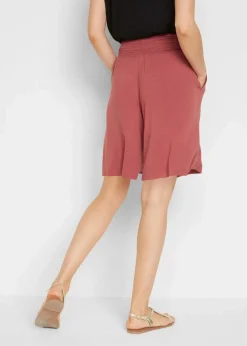 bonprix Nachhaltigere Materialien|Hosen^Jersey-Bermuda aus Viskose-Mix marsalabraun
