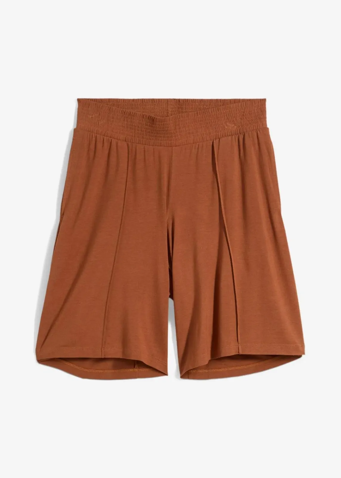 bonprix Bekleidung·Outdoorbekleidung|Bekleidung·Kleider^Jersey-Bermuda mit Bequembund ziegelbraun