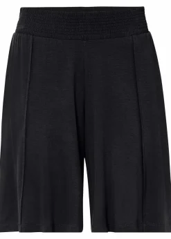 bonprix Nachhaltigere Materialien|Hosen^Jersey-Bermuda mit Bequembund schwarz