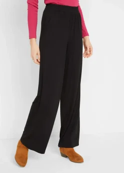 bonprix Bekleidung·Kleider|Hosen^Jersey-Hose schwarz