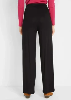 bonprix Bekleidung·Kleider|Hosen^Jersey-Hose schwarz