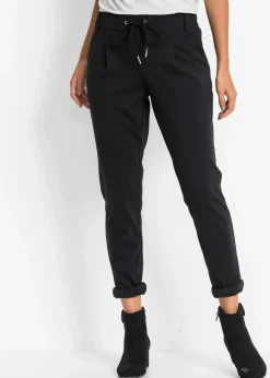 bonprix Bekleidung·Kleider|Hosen^Jersey-Hose schwarz