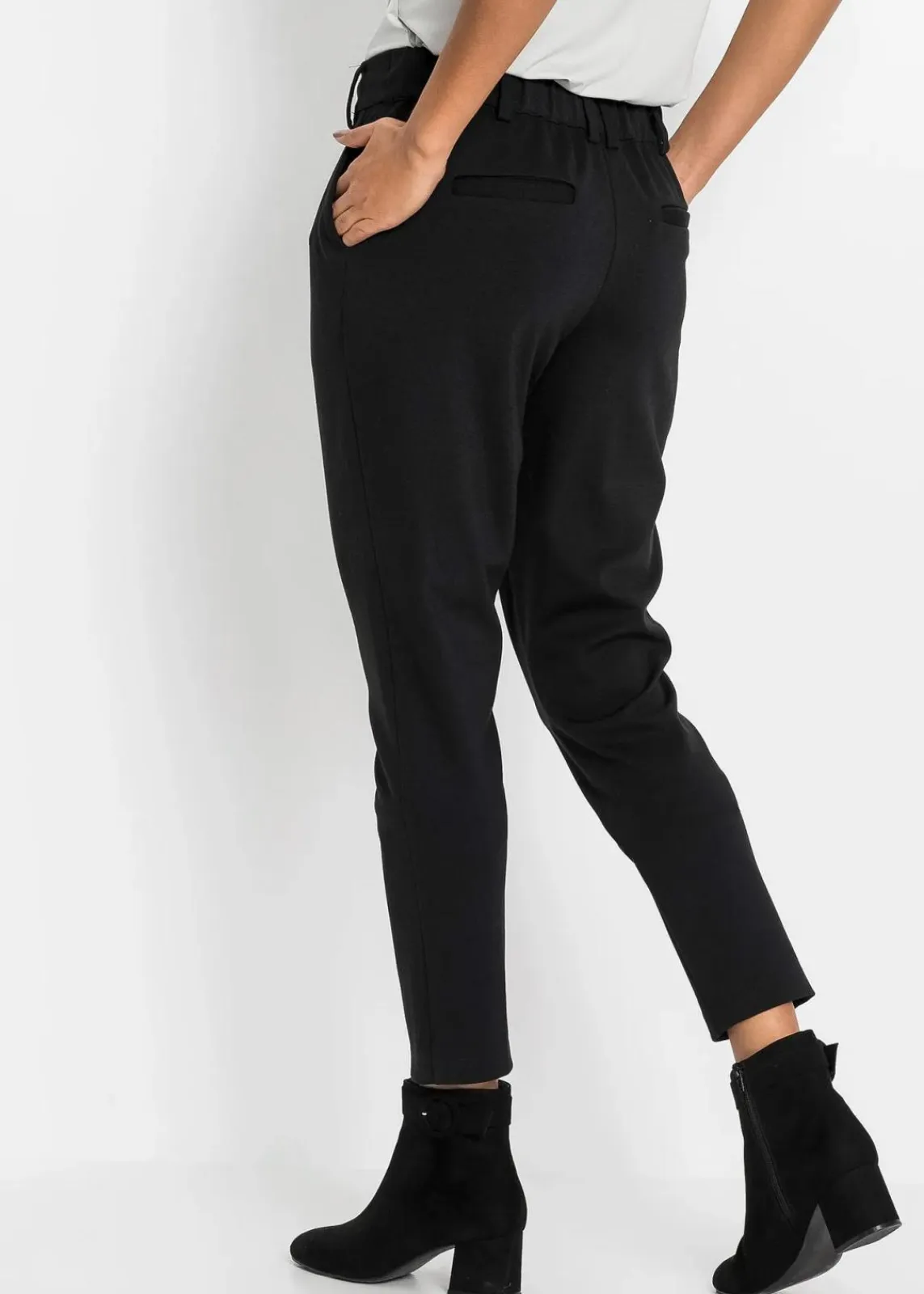 bonprix Bekleidung·Kleider|Hosen^Jersey-Hose schwarz