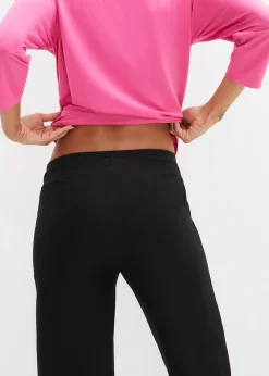 bonprix Bekleidung·Röcke|Bekleidung·Kleider^Jersey-Hose aus Baumwolle mit Stretch schwarz
