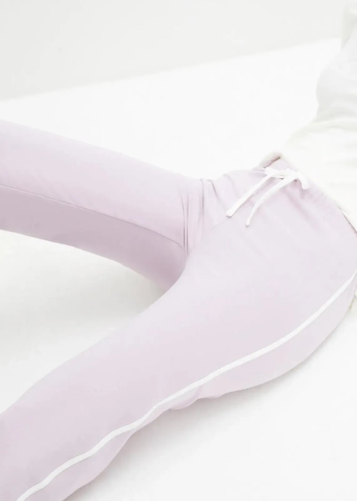 bonprix Hosen|Basics^Jersey-Hose aus Baumwolle mit Stretch (2er Pack) schwarz + rauchflieder