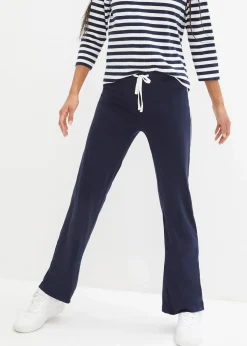 bonprix Hosen|Basics^Jersey-Hose aus Baumwolle mit Stretch dunkelblau