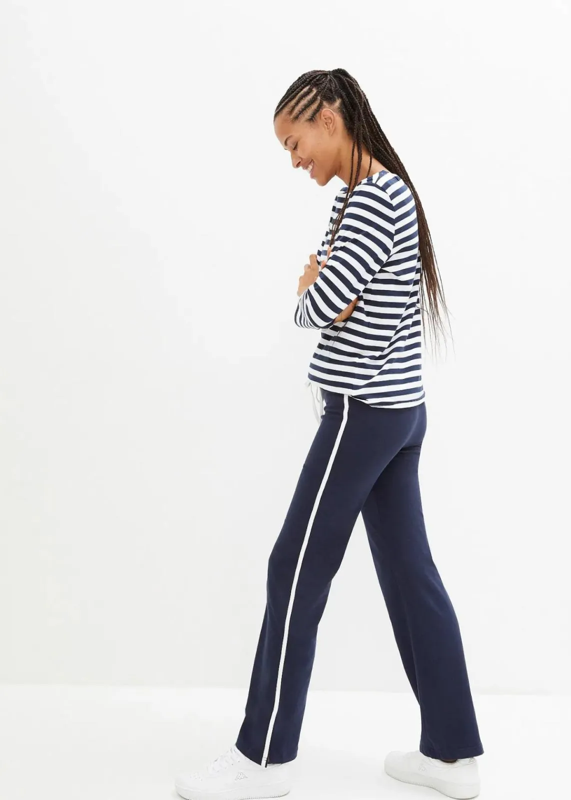 bonprix Hosen|Basics^Jersey-Hose aus Baumwolle mit Stretch dunkelblau