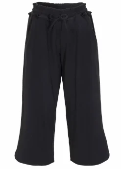 bonprix Hosen^Jersey-Hose aus Baumwoll-Mix schwarz