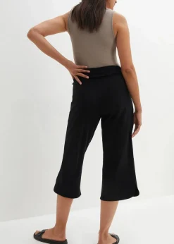 bonprix Hosen^Jersey-Hose aus Baumwoll-Mix schwarz