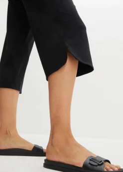 bonprix Hosen^Jersey-Hose aus Baumwoll-Mix schwarz