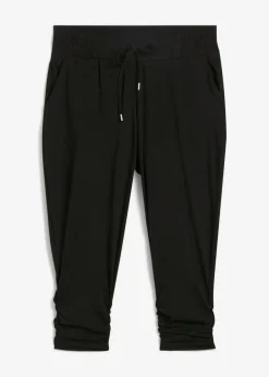 bonprix Bekleidung·Kleider|Hosen^Jersey-Hose aus Baumwoll-Mix schwarz